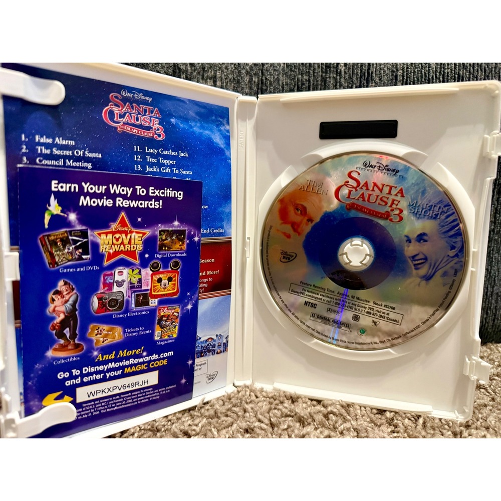 Disney The Santa Clause 3 DVD Excellent Slipcover Tim Allen - Picture 3 of 4